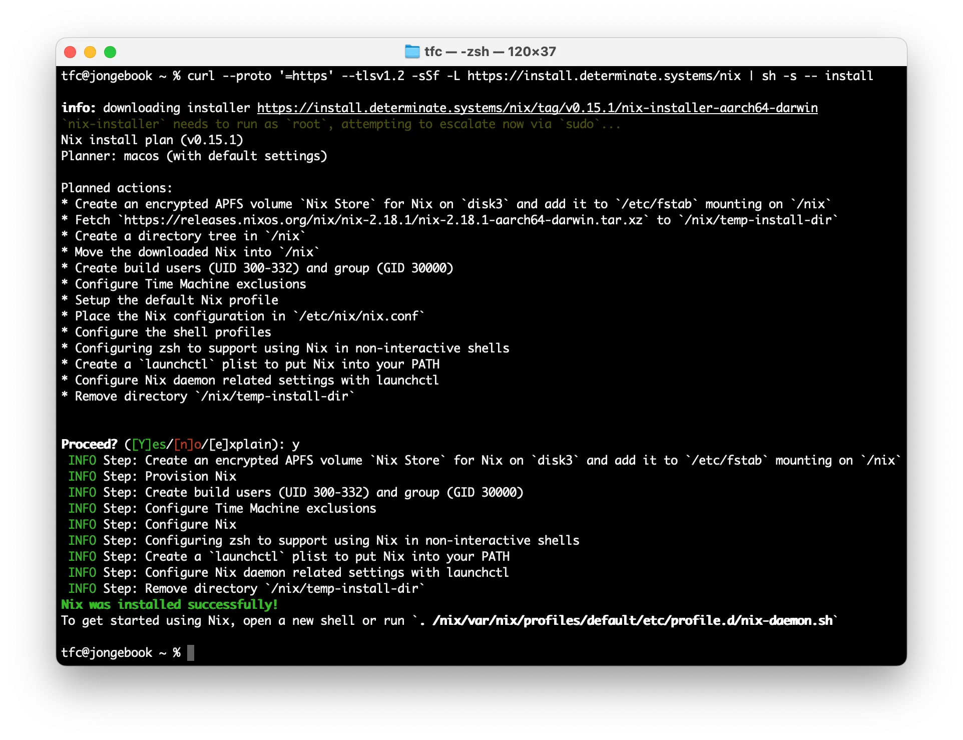 The Determinate Systems Nix Installer makes installing Nix easy and quick