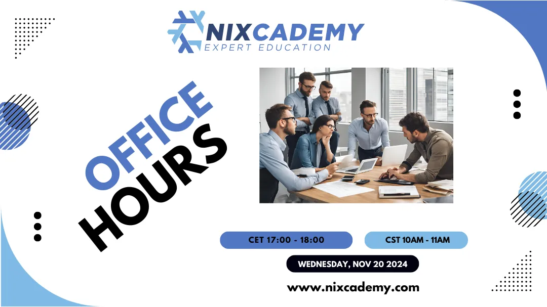 Nixcademy Office Hours for team managers